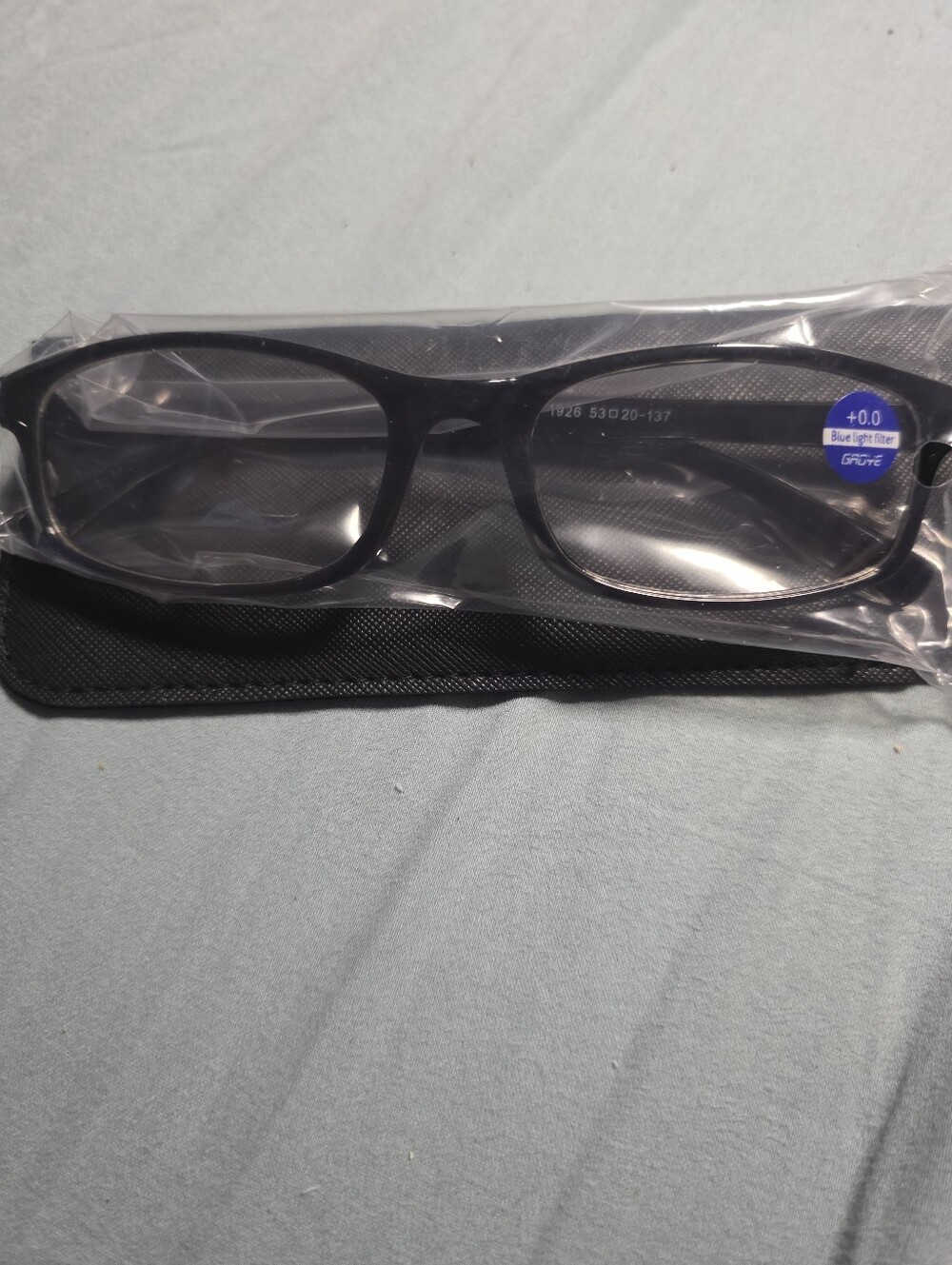 Black Rectangle Blue Light Filter Glasses